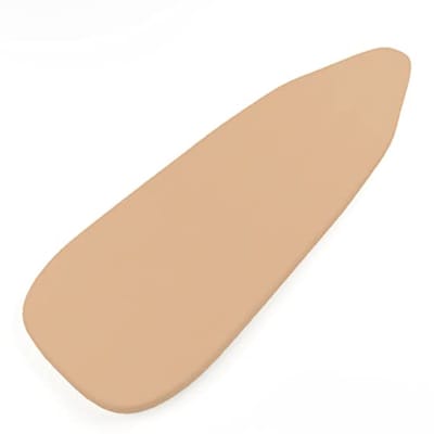 Strijkplankhoezen 112 x 34 cm, Elastische Versterking met Dikke 4 mm Viltvulling, Gemakkelijk te Plaatsen, Kreukbestendig, Effen Kleuren, Licht Beige