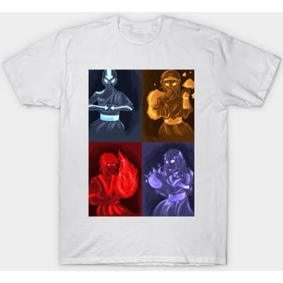 T-shirt Dames Avatar De Laatste Luchtbender Harajuku Print Kawaii T-shirt Zomer Korte Mouw Vrouwelijk T-shirt Top Tee 4XL blue