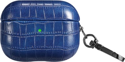 Telestore - Hoesje geschikte voor AirPods 4 - wilde dieren krokodil motief hoesje Beschermhoes - Shockproof AirPods 4 Cover - AirPods 4 Hoesje - Geschikt voor Apple Airpods 4 - blauw - shockproof cover