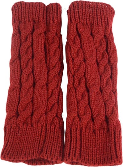 Finnacle - Stijlvolle Vingerloze gebreide handschoenen - Bordeaux rode polswarmers voor extra comfort - Perfect voor de winter!