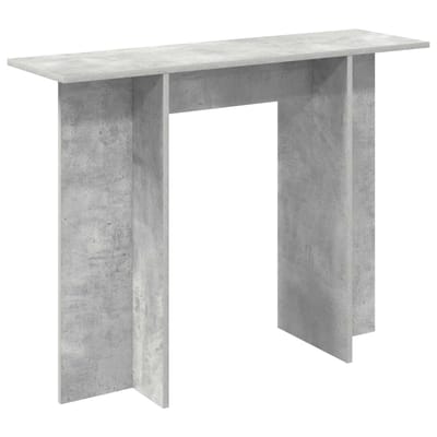vidaXL - Wandtafel - Betongrijs - 100 - x - 30 - x - 75 - cm - Bewerkt - hout