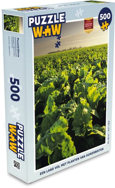 Puzzel Een land vol met planten van suikerbieten - Legpuzzel - Puzzel 500 stukjes