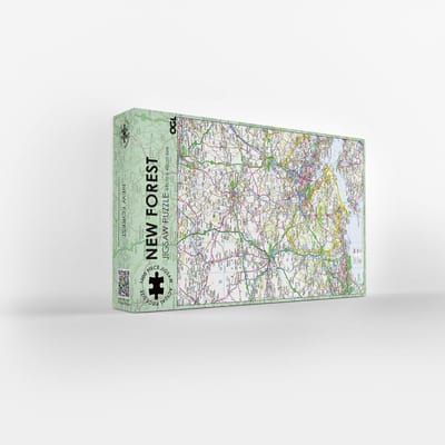 1000 Stukken Puzzel 'New Forest' Kaart – Uitdagend Legpuzzel voor Volwassenen