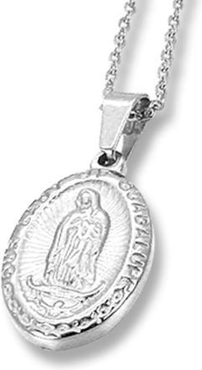 Amanto Ketting Efla - 316L Staal - Heilige Maria - 23x14mm - 45cm