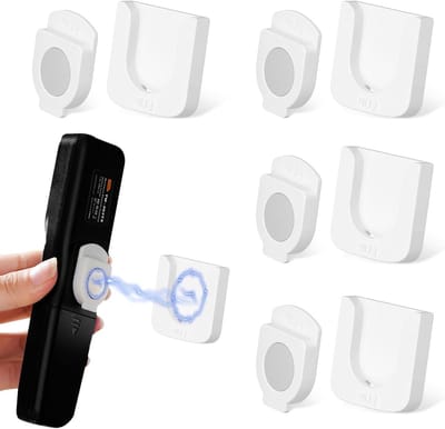 4 Pairs Magnetische Wandhouder voor Afstandsbedieningen - Organiseer je Huishoudelijke Apparaten en Kantoorbenodigdheden