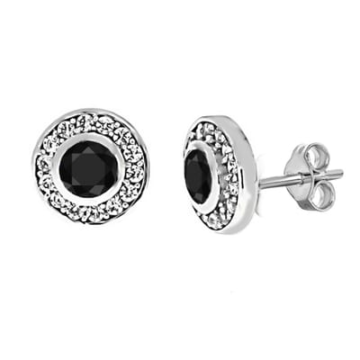 Juwelier Zwartevalk zilveren (gerhodineerd) oorbellen - 22.098-Z
