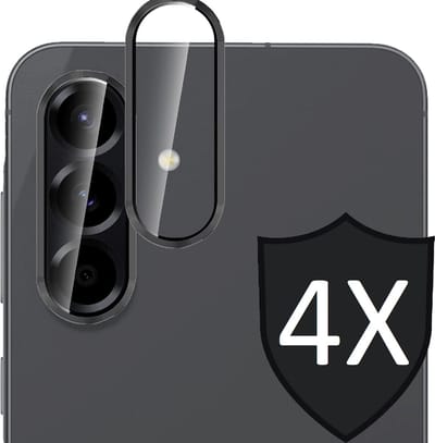 Camera Screenprotector geschikt voor Samsung Galaxy A17 5G / A26 - 4x Volledig Dekkend Glas Screen Protector