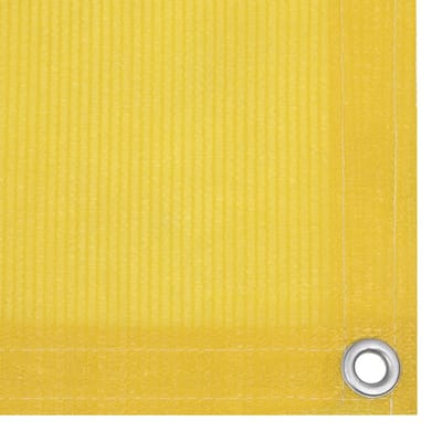 vidaXL Balkonscherm 120x300 cm HDPE geel