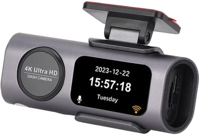 Dashcamera - 4K-kwaliteit - 24 Uur Parkeerbewaking - Compact - Achteruitrijcamera - Veiligheid voor onderweg - Geschikt voor alle voertui