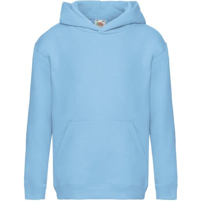 Fruit of the Loom Sweatshirt met capuchon voor kinderen/Kinderen (Hemelsblauw)