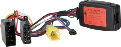 Stuurwiel bediening Nissan / Renault ISO / Mini ISO geel / OEM-apparaat met display