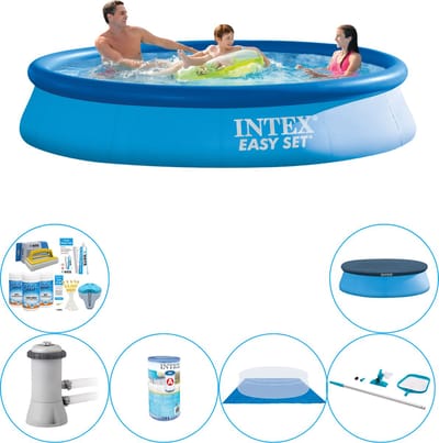 Zwembad Met Accessoires -  Easy Set Rond 366x76 cm