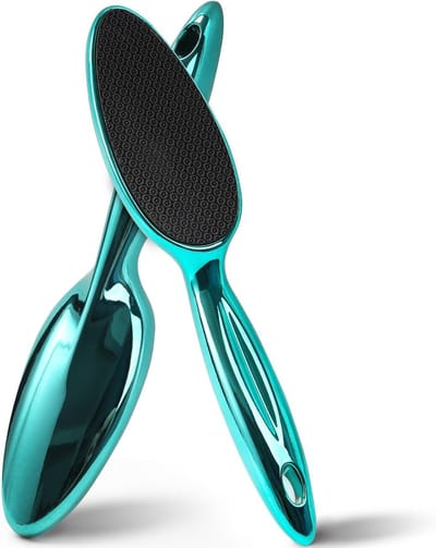 Voetvijl voor Voetverzorging - Professionele Hielvijl en Eeltverwijderaar in Cyan Blauw