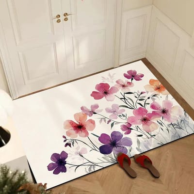 Ins Bloem Vloermat Badkamer Vlekbestendige Voetmat Badkamer Diatomeeënaarde Sterke Waterabsorptie Badkamer Badkamer Antislip Mat 40 * 60CM diatom mud