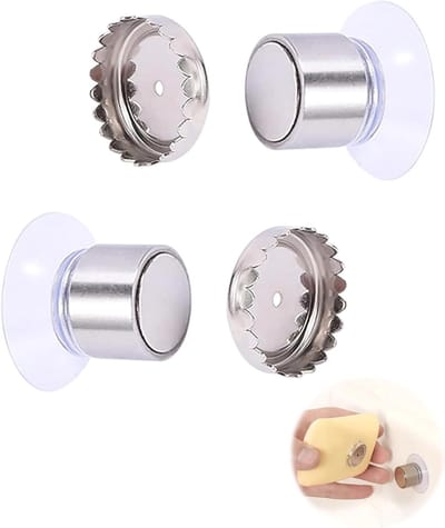 Magnetische Zeepdispenser voor Badkamer, Roestvrij Staal, Muurbevestiging zonder Boren, Ideaal voor Douche en Bad