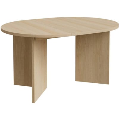 Selsey Ovo – Uitschuifbare eettafel, rond, 110–190 x 110 cm, Houtlook Eik Lindberg