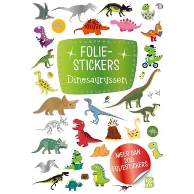 Foliestickers Dinosaurussen - Glitterstickers