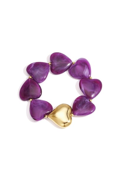 Acryl kralen armbanden hart retro dagelijkse klassieke serie dames sieraden