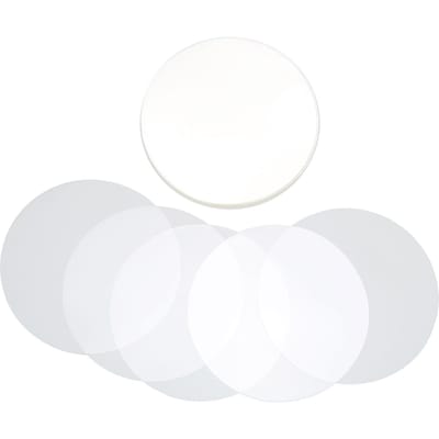 Lot de 100 films de protection transparents en PVC pour badges, large application 58mm/2.3in