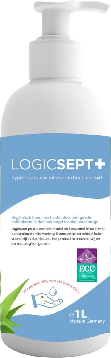 LogicSept Plus: hygiëne middel voor de huid met 0% alcohol - Vegan - BPA vrij