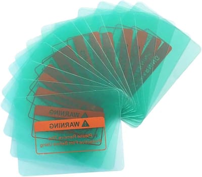Set van 20 vervangende schijven 11 x 9 cm, transparante lasbescherming, automatische dimfunctie, PC beschermfolie voor lasmaskers