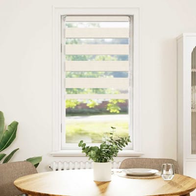 vidaXL - Zebra - Blind - 55x150 - cm - stofbreedte - 50,9 - cm - polyester - marmerbeige