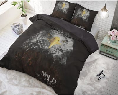 Dreamhouse Wild Eagle - Dekbedovertrekset - Lits-Jumeaux - 240x200/220 + 2 kussenslopen 60x70 - Zwart