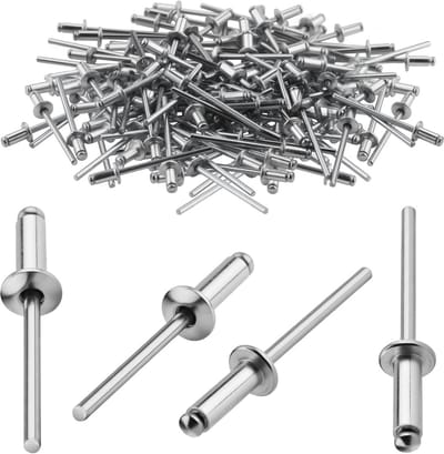 120x Aluminium Popklinknagels Set voor Bouw en Meubels