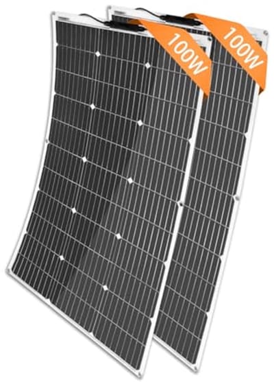 Flexibel 100W Zonnepaneel 18V voor Motorhome, Camping en Tuin