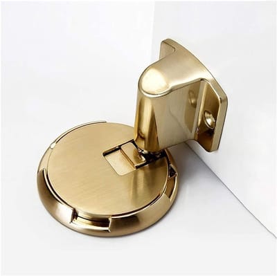 Magnetische Deurstopper - Deurvanger Deurhouder - Deur Beschermen - Sterke Magneet - Verstelbaar 0-28mm - Geborsteld Goud