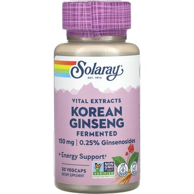 Essentieel Extract, Gefermenteerde Koreaanse Ginseng, 150mg, 30 Plantaardige Capsules