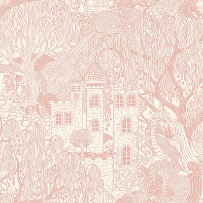 Boråstapeter Vliesbehang 8146 - Fairyland - Toile de Jouy Wit - 53cm x 10.05m