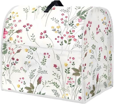 Mixer Cover - Keukenhoes Stofkap - Keuken Organisatie - Met Handige Zakken - Voor 6-8 Quarts - Wilde Bloemen