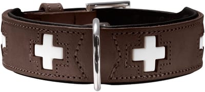 Hunter Hondenhalsband Swiss Bruin Maat 60