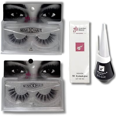 Guardian Beauty Wimpers Set - 3D Volume - #GD001 / #GD014 - Met 3D Wimper Lijm - Wimpers Extensions