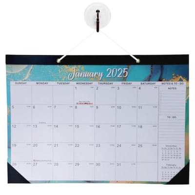 Wandkalender 2025-2026 | 18 maanden planner | Maandkalender voor gezin en kantoor