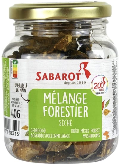 Sabarot Mélange Forestier Séché - Gedroogd Bospaddestoelen Melange - Dried Forest Mushrooms