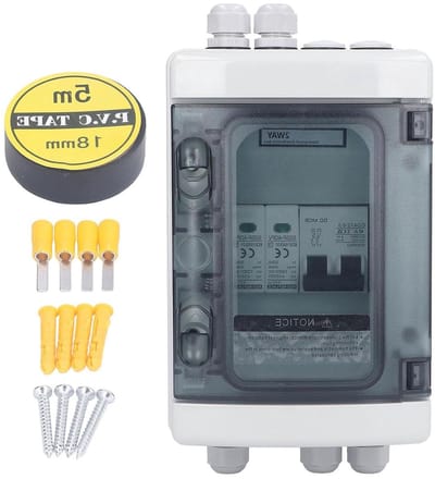 PV Combinatie Box - Zonne-energie Schakelkast - Zonne-energie Installaties - IP65 Waterdicht - 40A 1000V - Wit