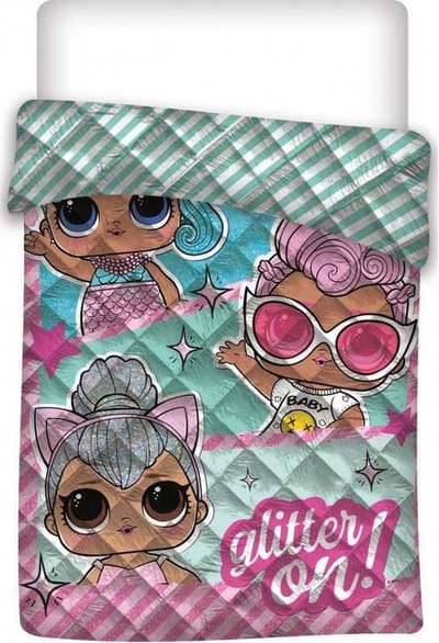 LOL Surprise - Bedsprei - Deken - 140 x 200 cm - Gestikt & gevoerd