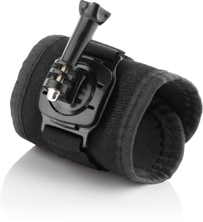 MOJOGEAR A04 Polsband voor Actioncam - 360 graden draaibaar - GoPro polsband - Wrist strap action cam - Zwart
