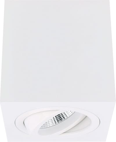 Yphix Palermo Opbouwspot - Vierkant - 1 Lichtpunt - Kantelbaar - 90x90mm - Wit