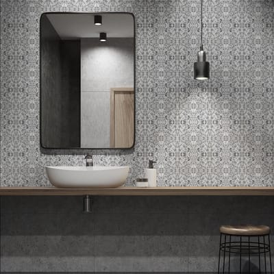 Zelfklevende tegelmuurstickers voor keuken en badkamer - 24 Terrazzo tegelstickers BOSA - 24 stickers 10x10cm