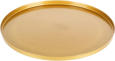 Decoratief Dienblad Metaal Gouden 30 cm - Kaarsenplateau - Kaarsenbord - Bord voor Kaarsen