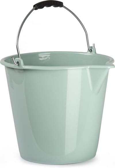 Plasticforte Emmer - mintgroene - 9 liter - schoonmaak emmer - met schenktuit