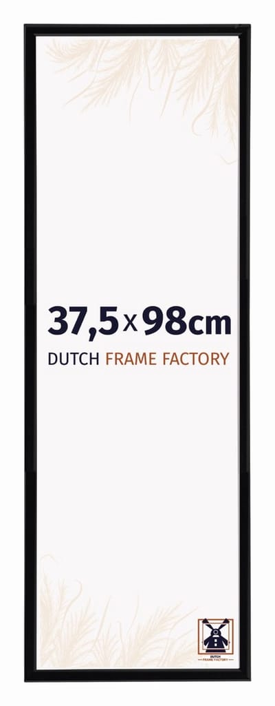 Fotolijst 37,5x98 cm - Kunststof - Zwart Hoogglans - Angers