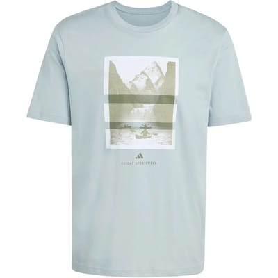 adidas T-shirt Heren Outdoor Kayaking Graphic Groen - Maat M