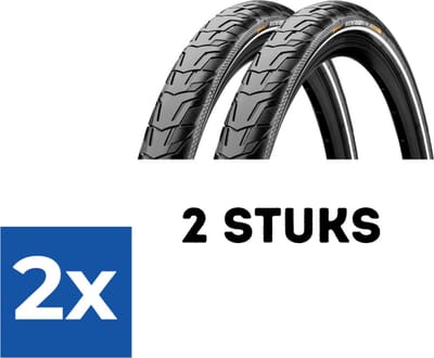 Fietsband - Buitenband - Set van 2 - Ride City 28 x 1.75 (47-622) zwart - Voordeelverpakking 2 stuks