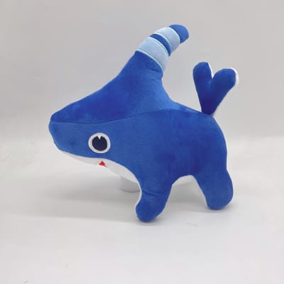 28cm Schattige Haai Hond Pluche Speelgoed Zacht Knuffeldier Cartoon Pop Voor Kinderen Kerst Verjaardagscadeau blue