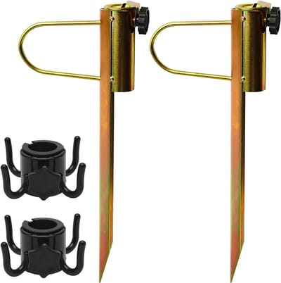 Metalen parasolhouder met grondpen voor parasols van 20-35 mm - Ideaal voor tuin en terras