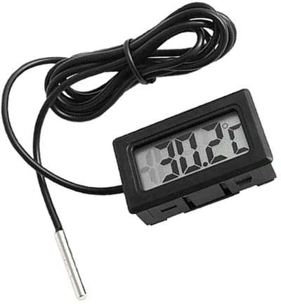Digitale Koelkast Thermometer - Vriezer Thermometer - Temperatuur Meten - Digitale Thermometer - Diepvries Zwart